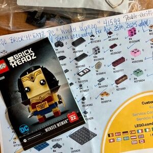 LEGO BRICK'H'EADZ SUPER HEROES DC "Wonder Woman" 41599 PRE-ASSEMBLED.